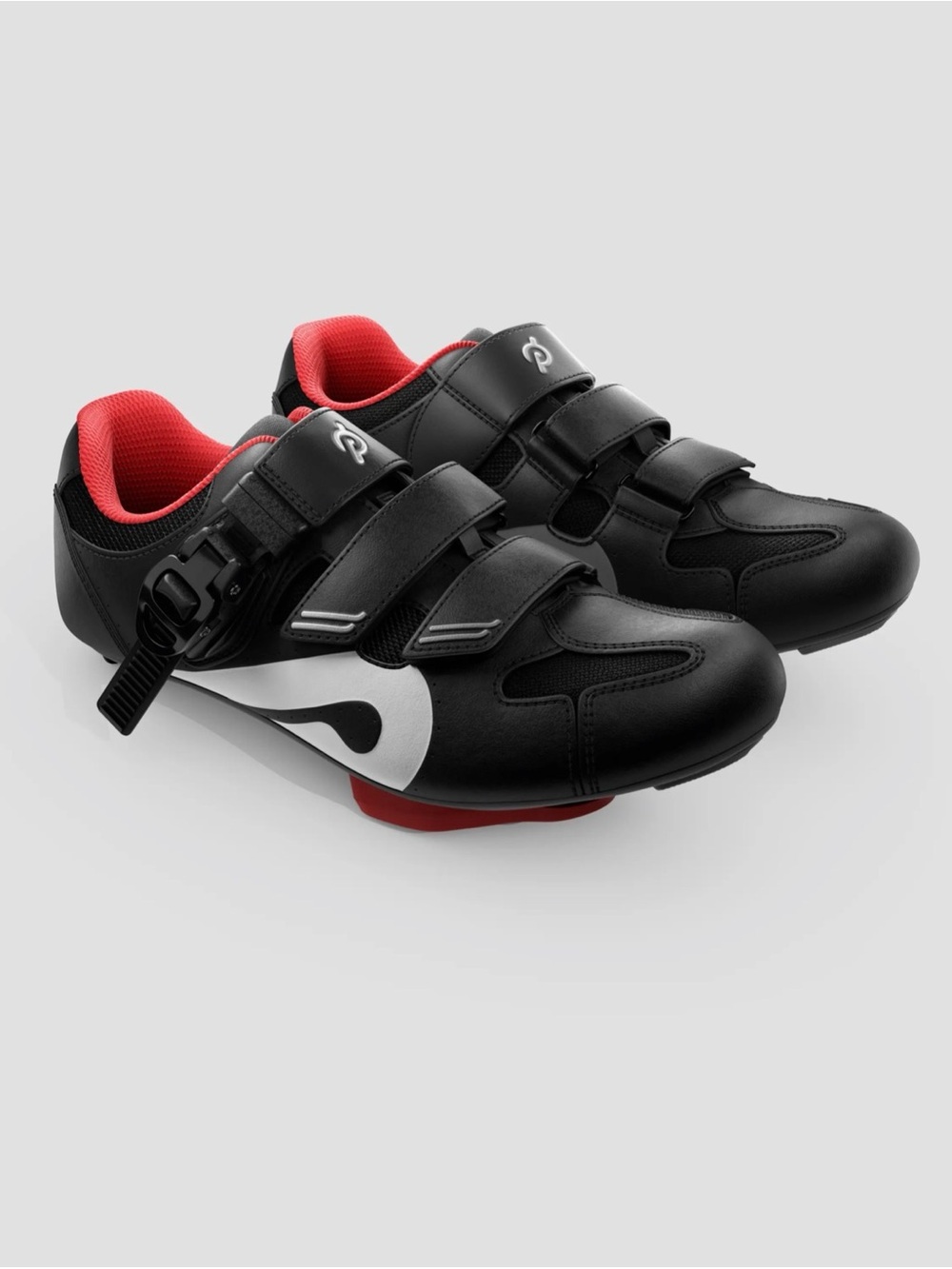 Peloton women Black, Red & White Cycling Sneakers